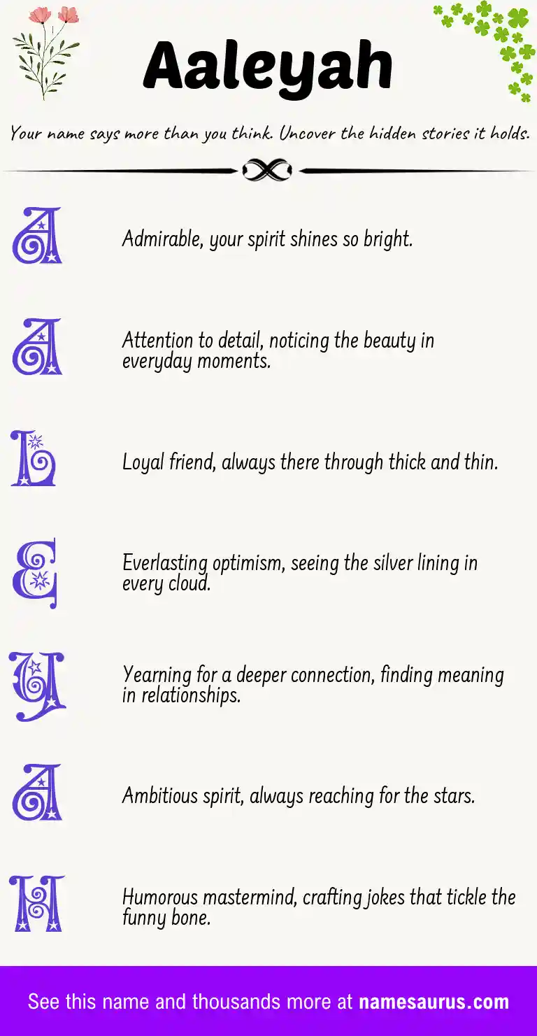 Acrostic poem about Aaleyah.
