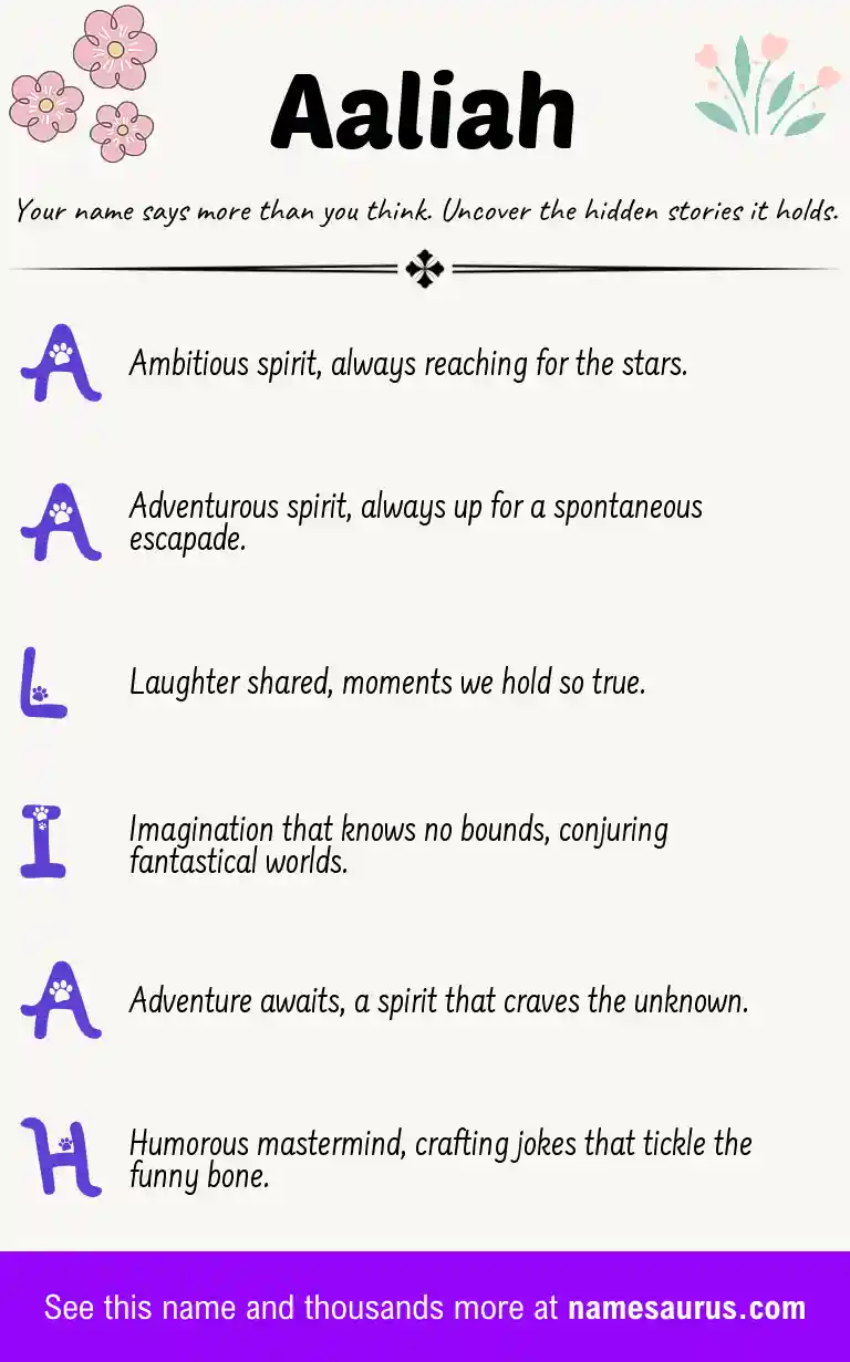 Acrostic poem about Aaliah.