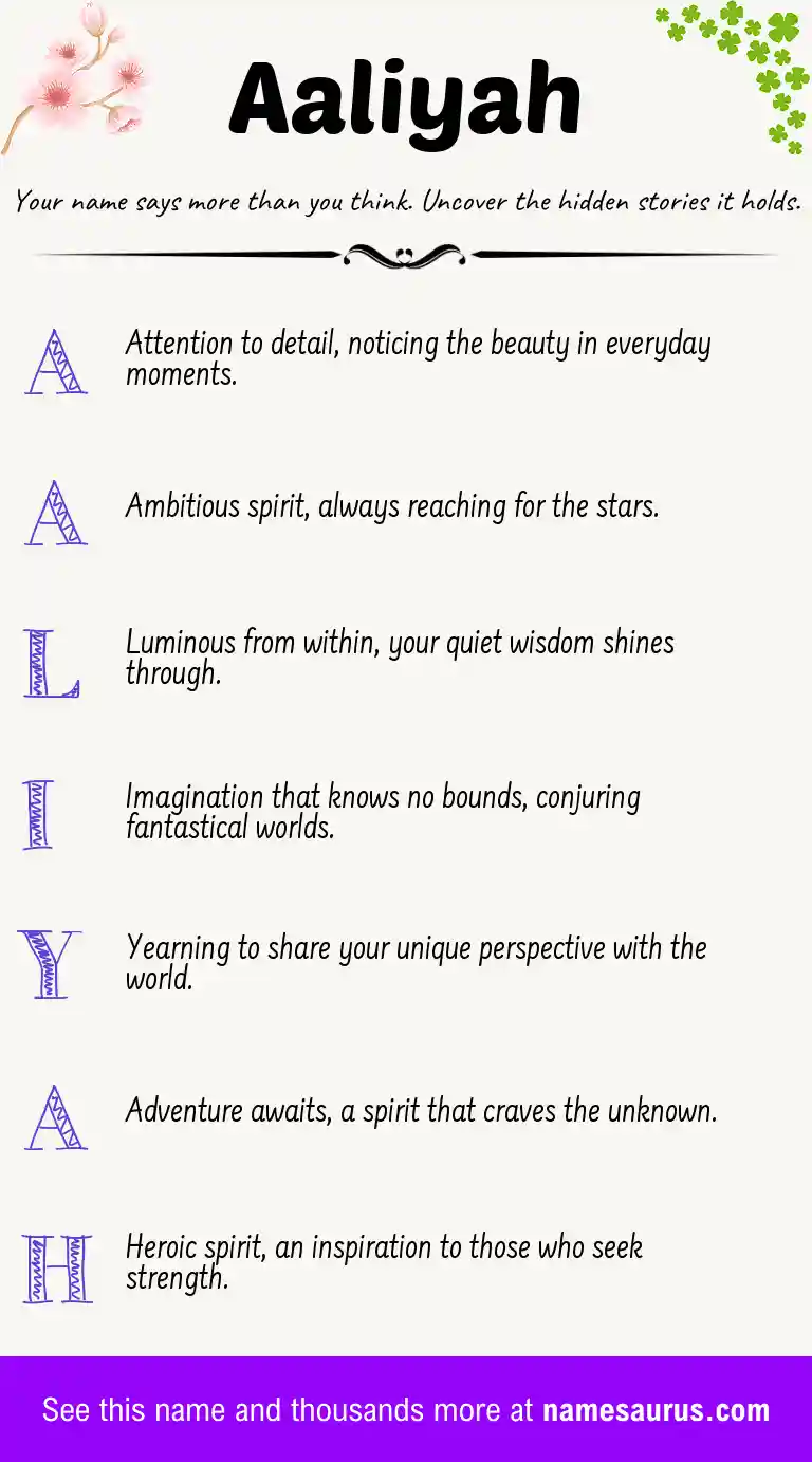 Acrostic poem about Aaliyah.