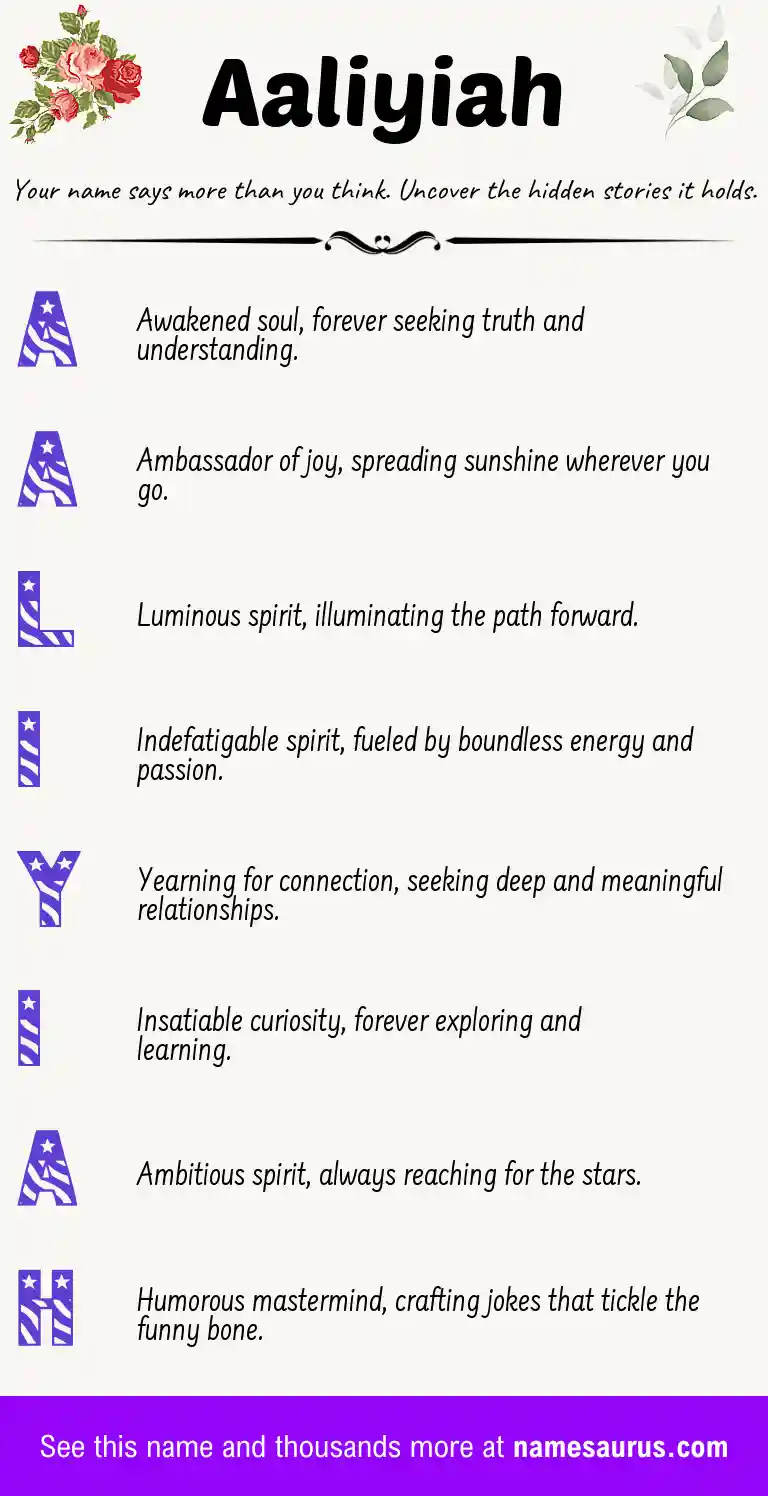 Acrostic poem about Aaliyiah.
