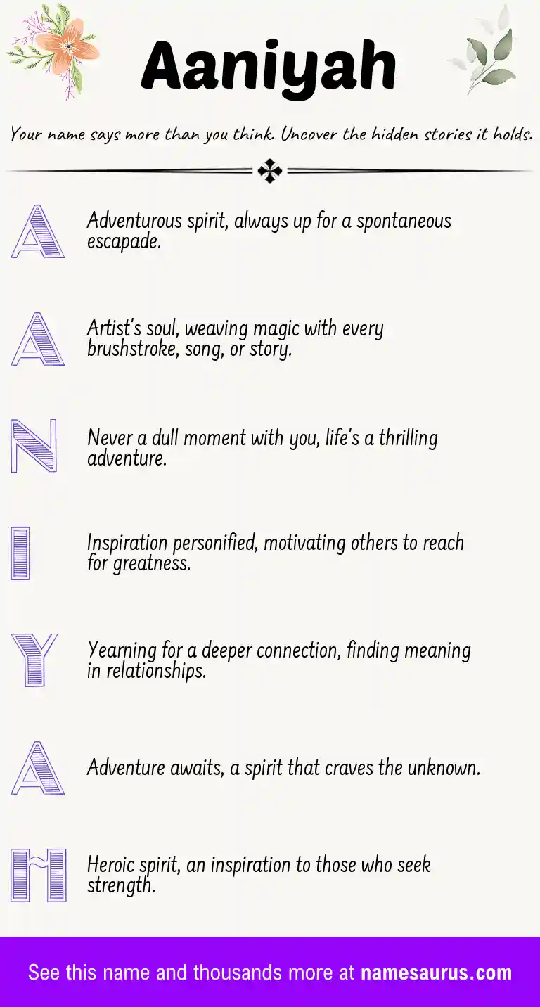 Acrostic poem about Aaniyah.