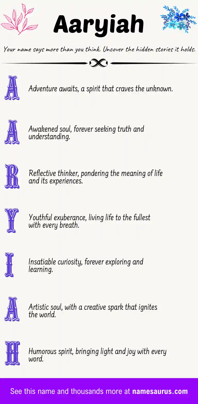 Acrostic poem about Aaryiah.