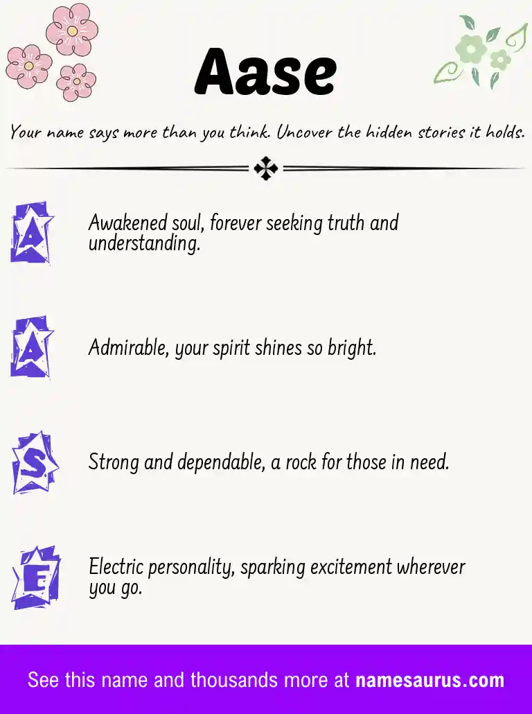 Acrostic poem about Aase.
