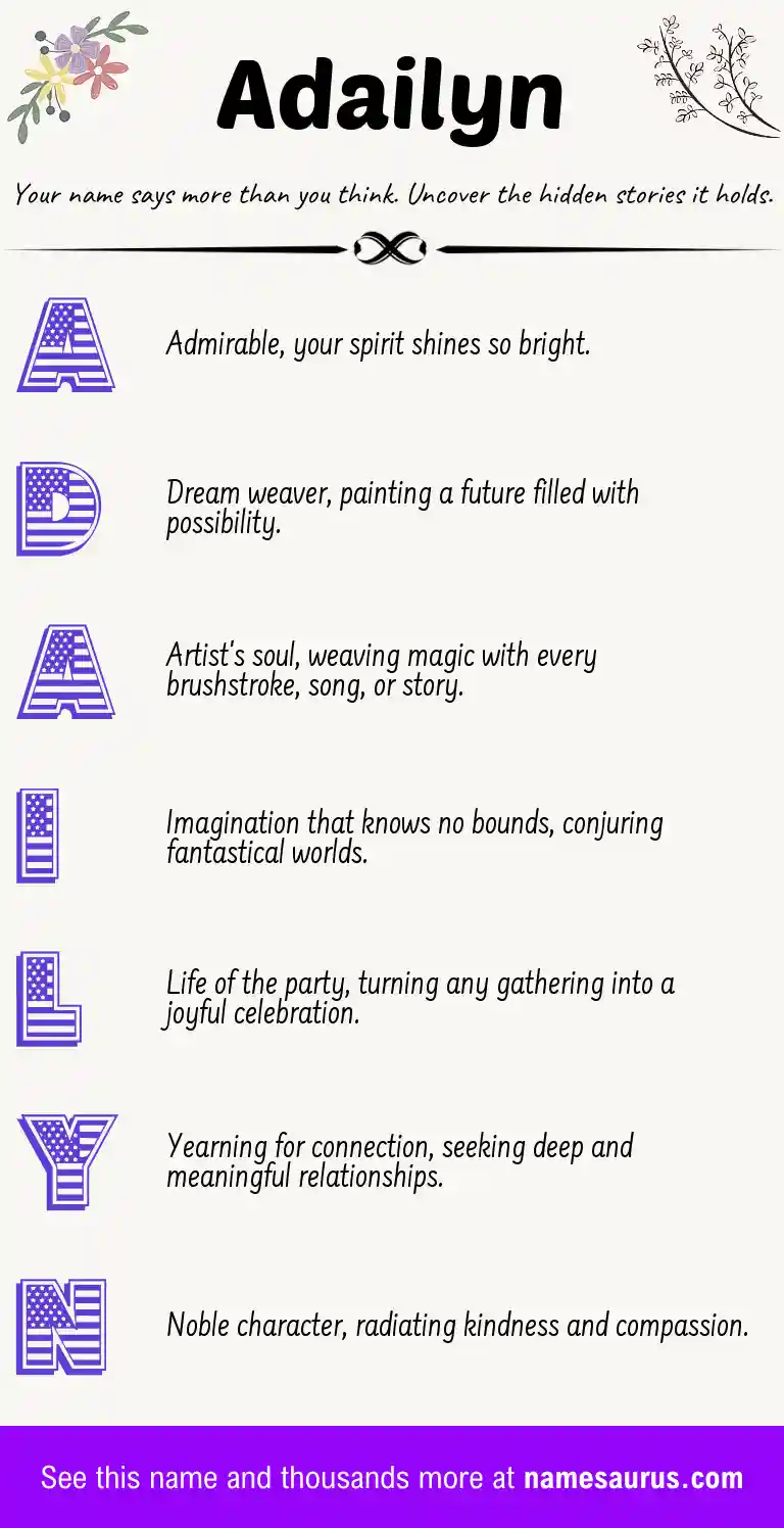 Acrostic poem about Adailyn.