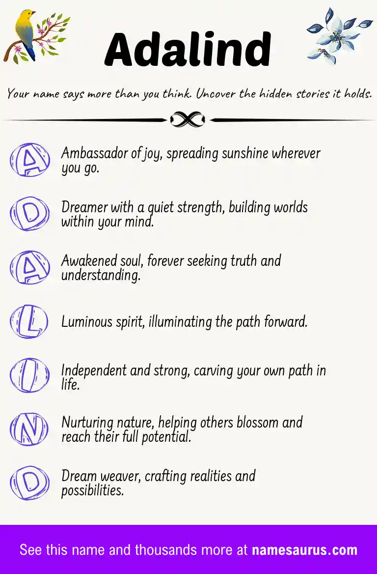 Acrostic poem about Adalind.