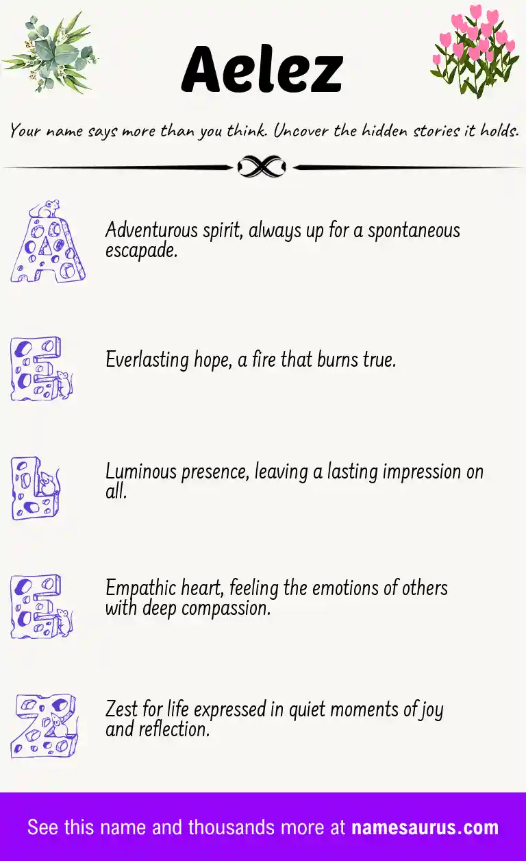 Acrostic poem about Aelez.