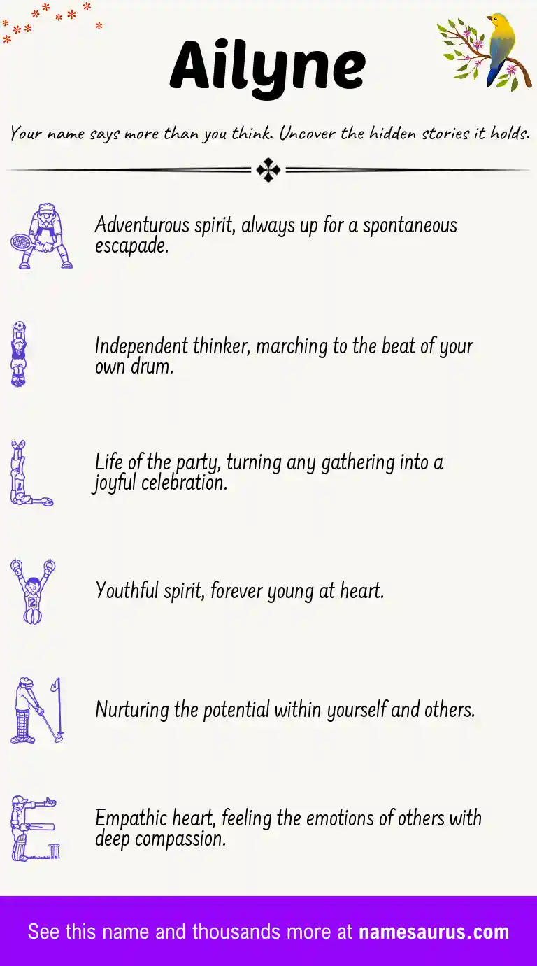 Acrostic poem about Ailyne.
