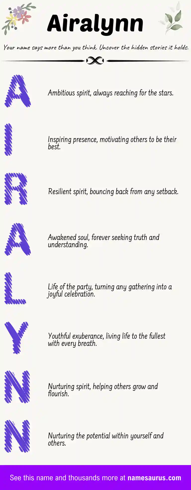 Acrostic poem about Airalynn.