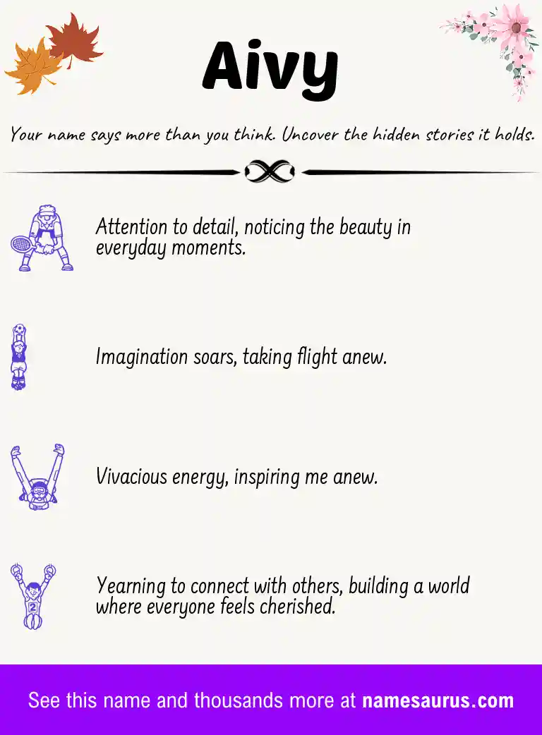 Acrostic poem about Aivy.