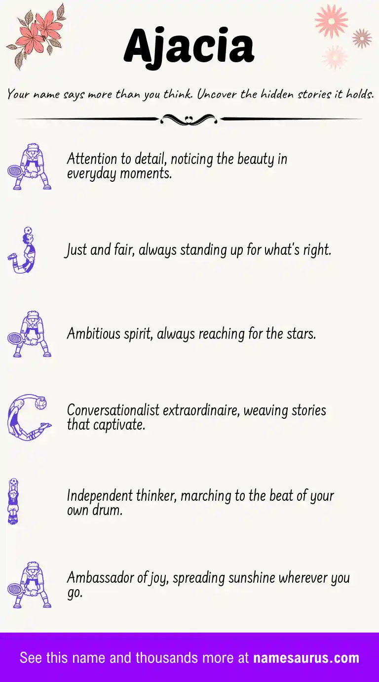 Acrostic poem about Ajacia.