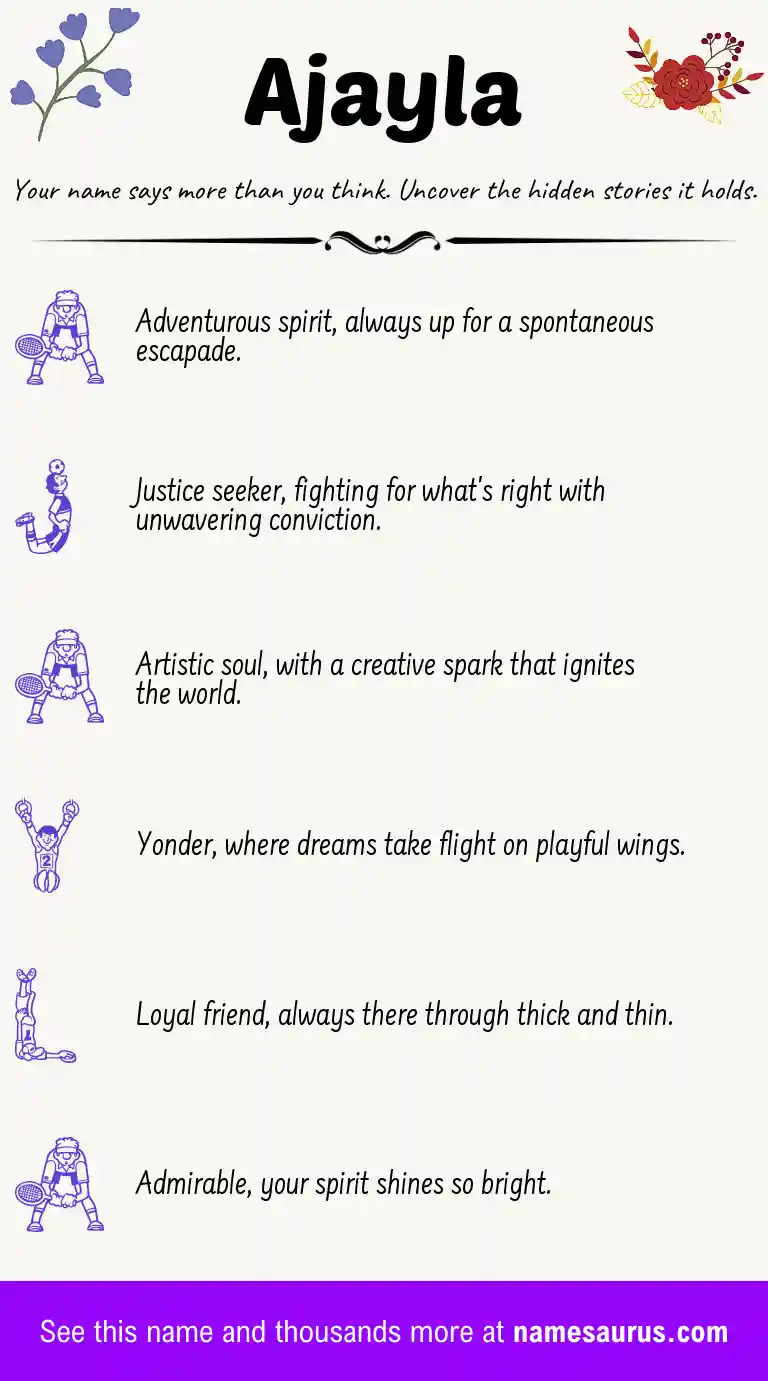 Acrostic poem about Ajayla.