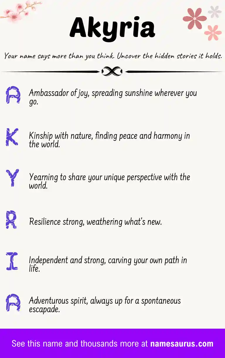 Acrostic poem about Akyria.