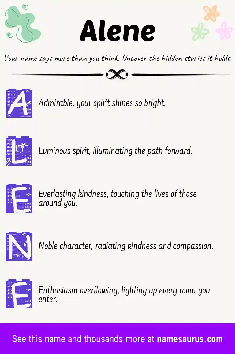 Acrostic poem about Alene.