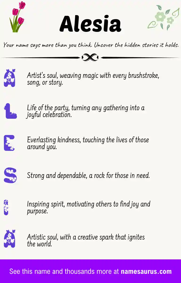 Acrostic poem about Alesia.