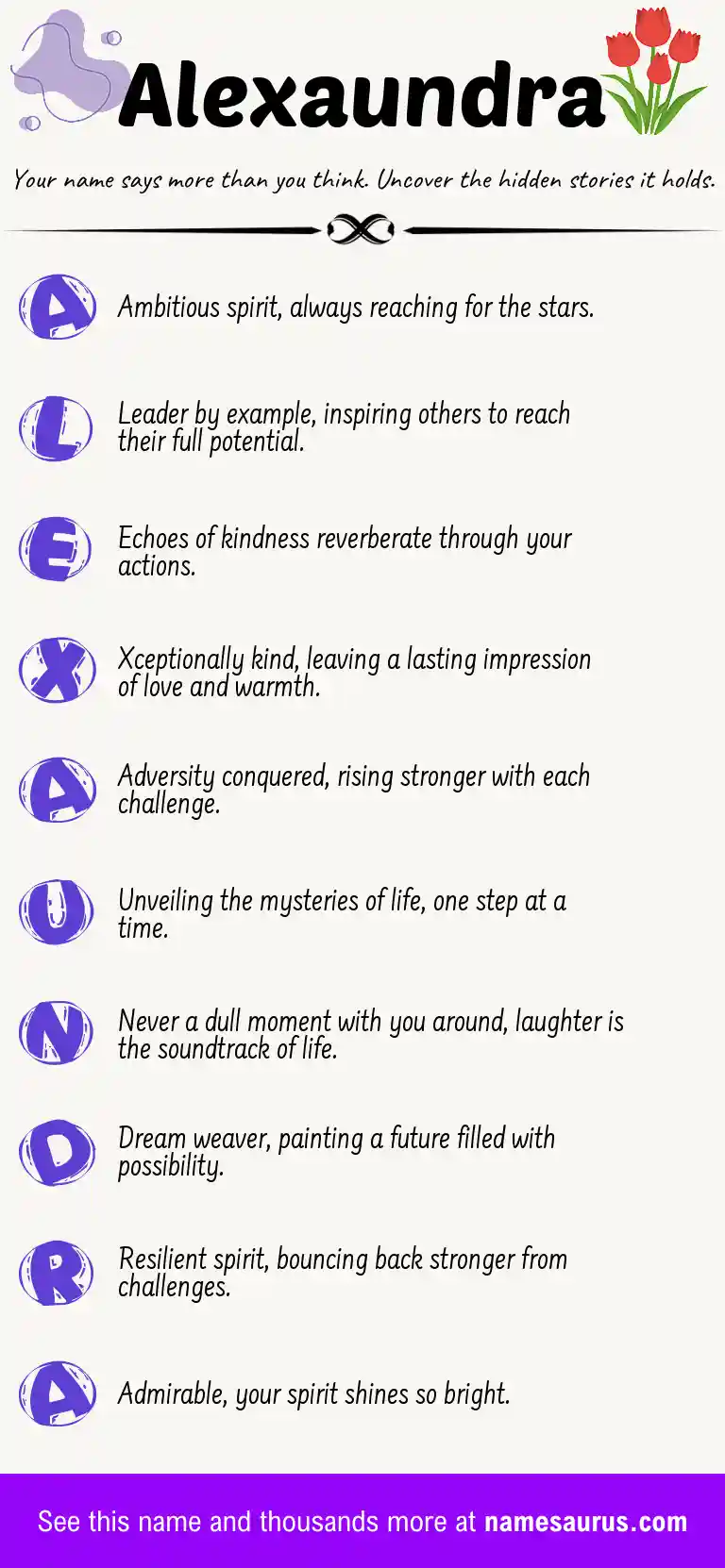 Acrostic poem about Alexaundra.
