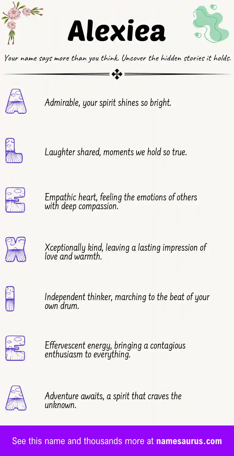 Acrostic poem about Alexiea.