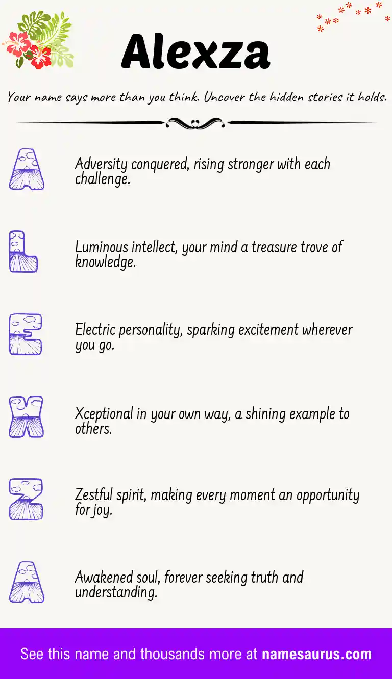 Acrostic poem about Alexza.