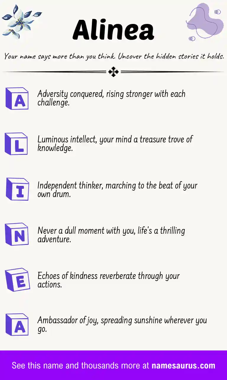 Acrostic poem about Alinea.