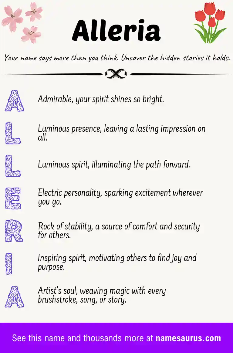 Acrostic poem about Alleria.