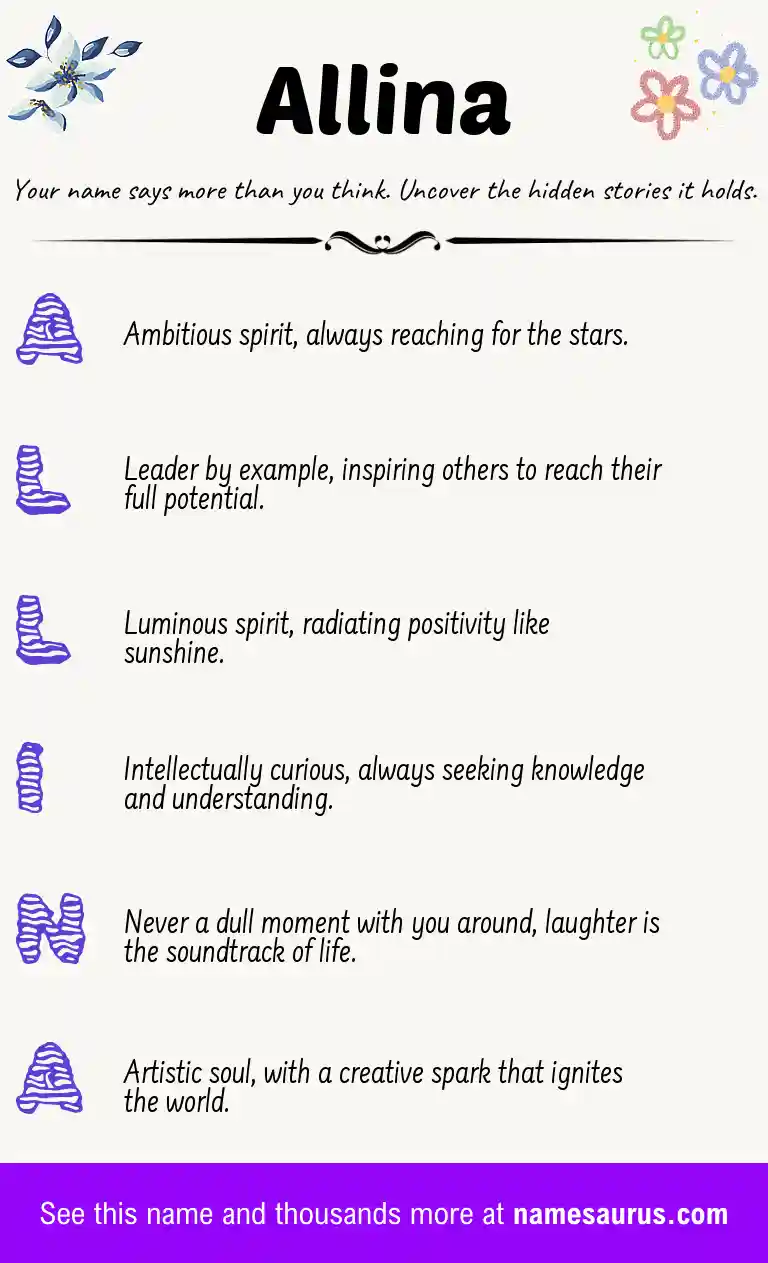 Acrostic poem about Allina.