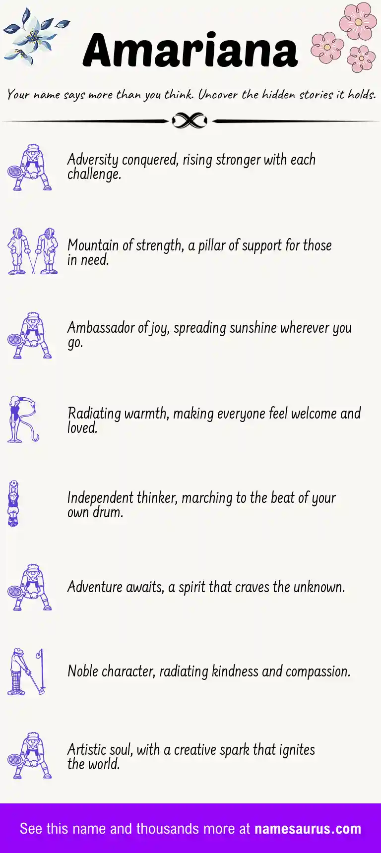 Acrostic poem about Amariana.