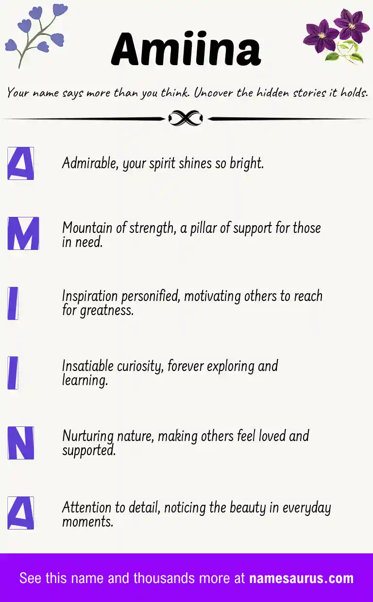 Acrostic poem about Amiina.