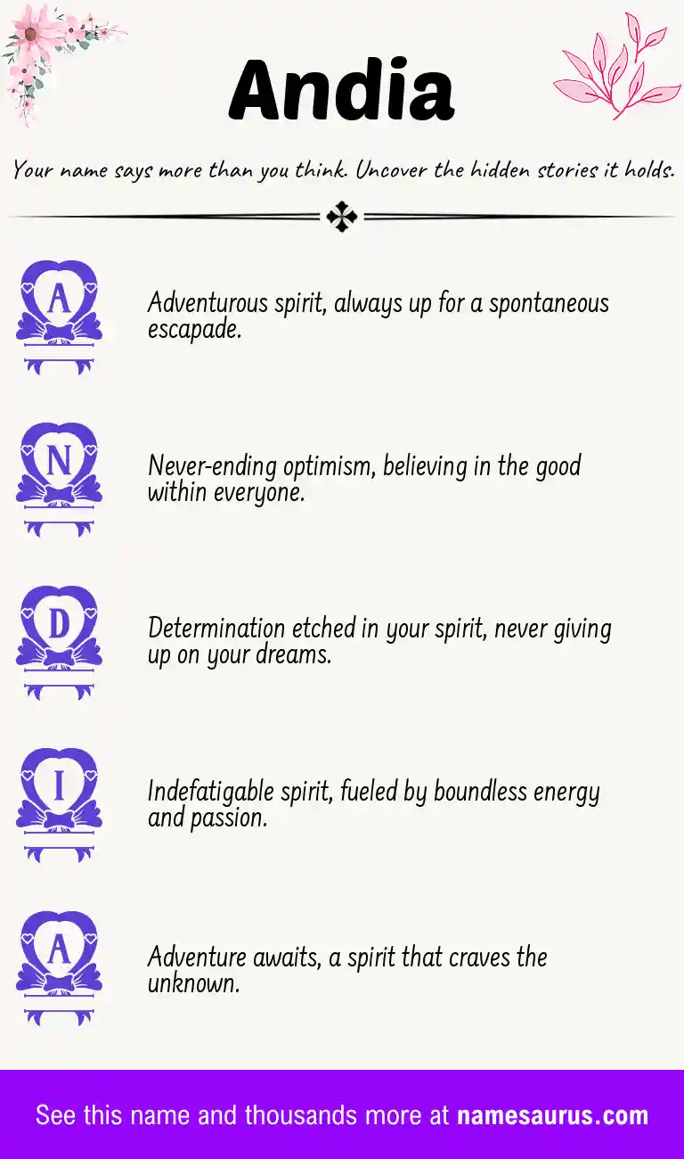 Acrostic poem about Andia.