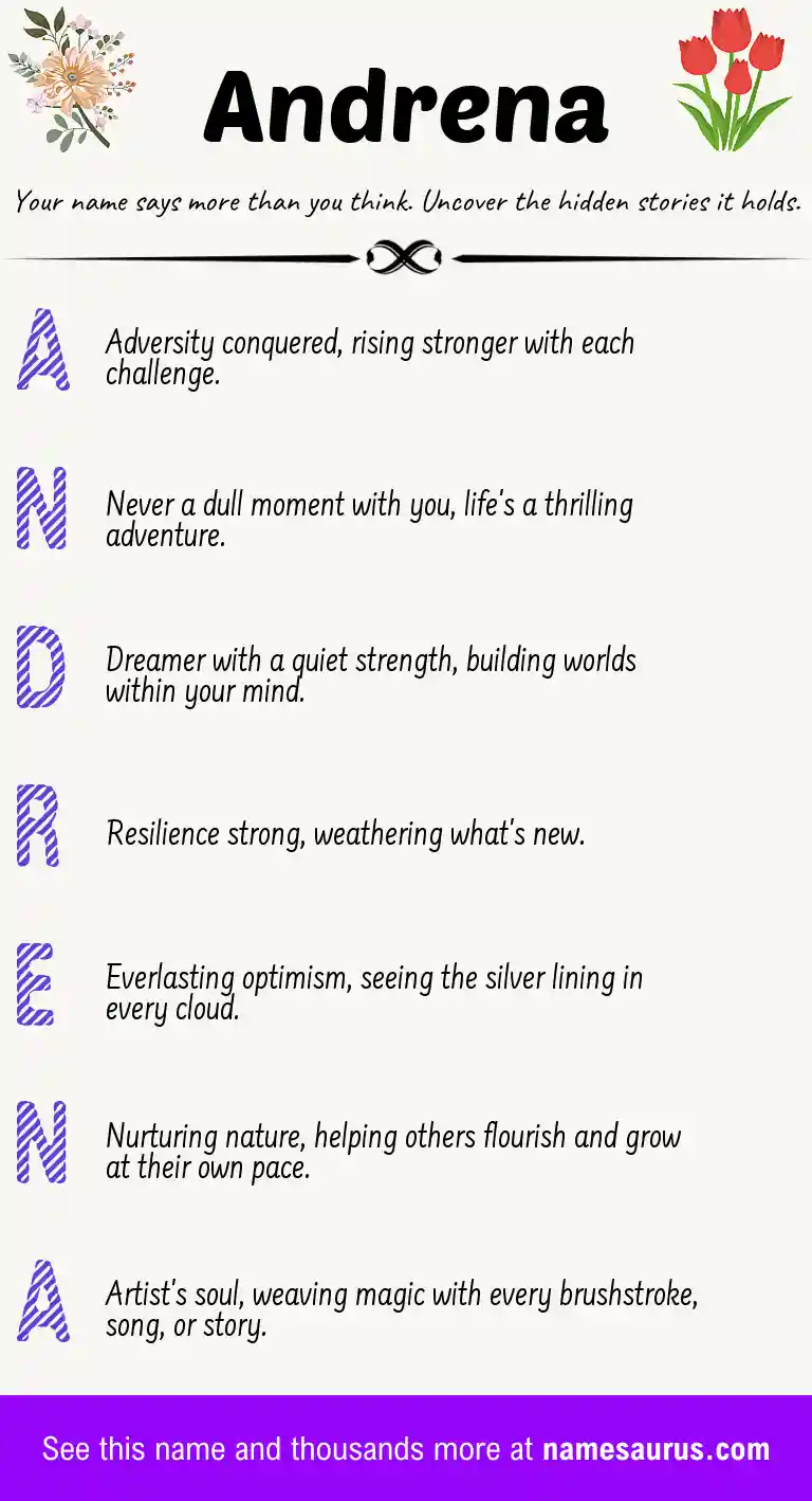 Acrostic poem about Andrena.