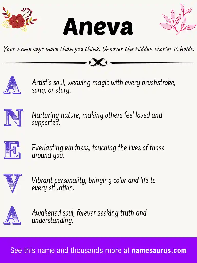 Acrostic poem about Aneva.