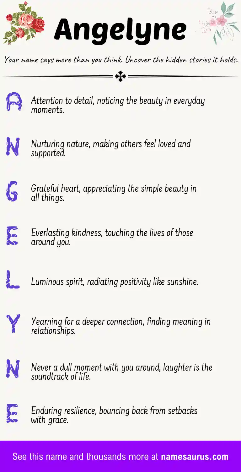Acrostic poem about Angelyne.