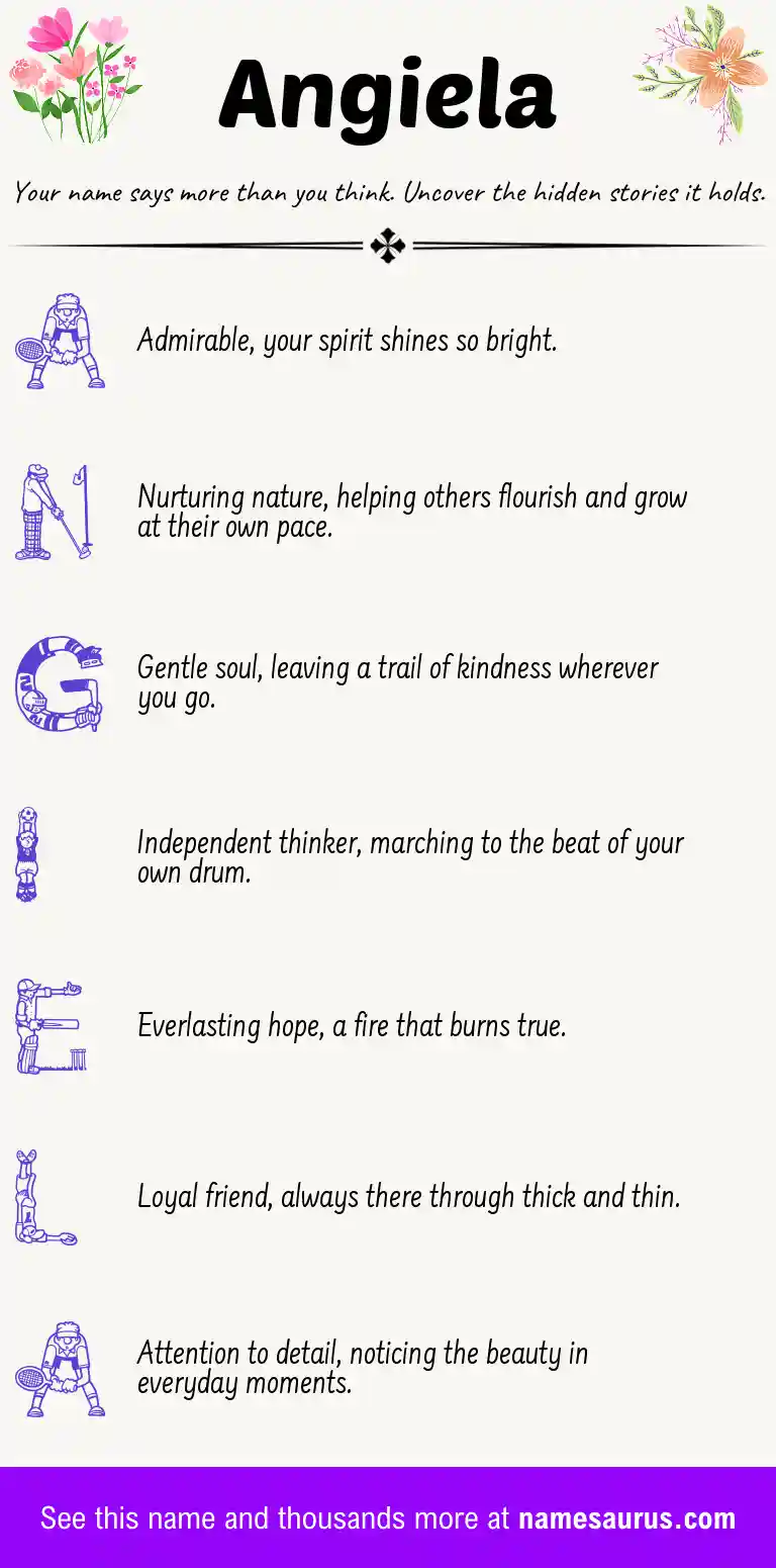 Acrostic poem about Angiela.