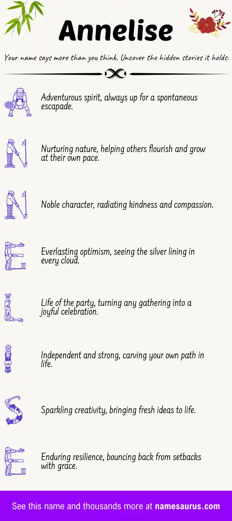 Acrostic poem about Annelise.