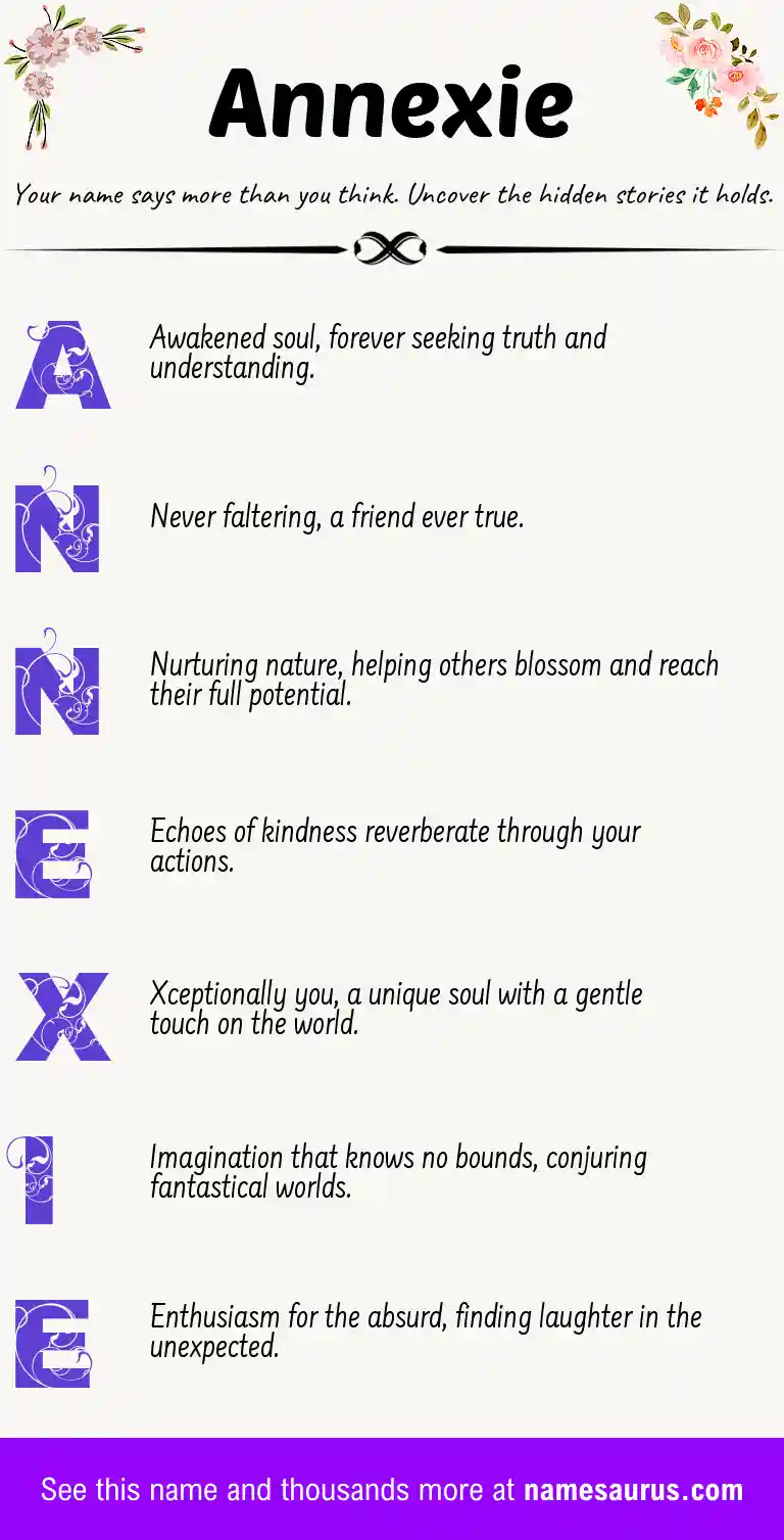 Acrostic poem about Annexie.