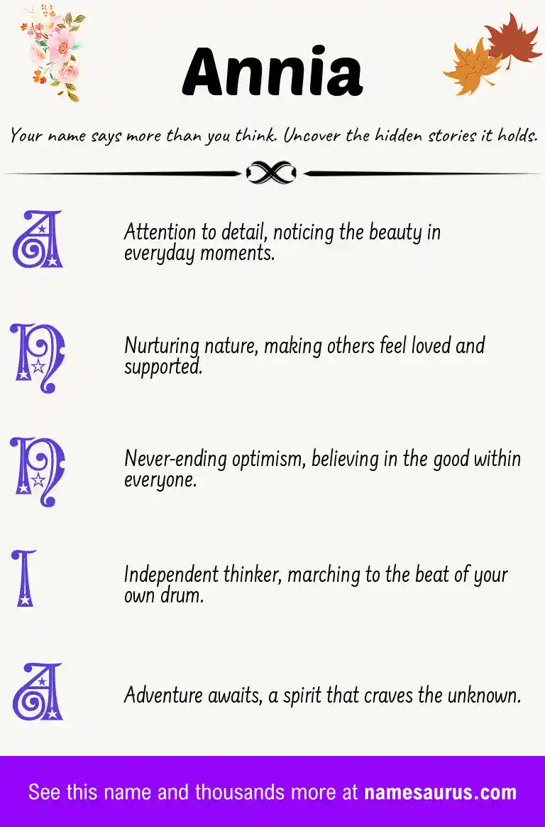 Acrostic poem about Annia.