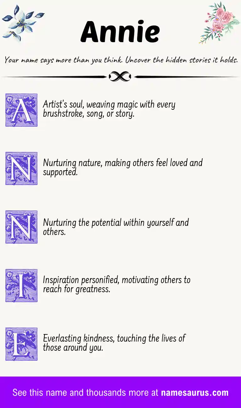 Acrostic poem about Annie.