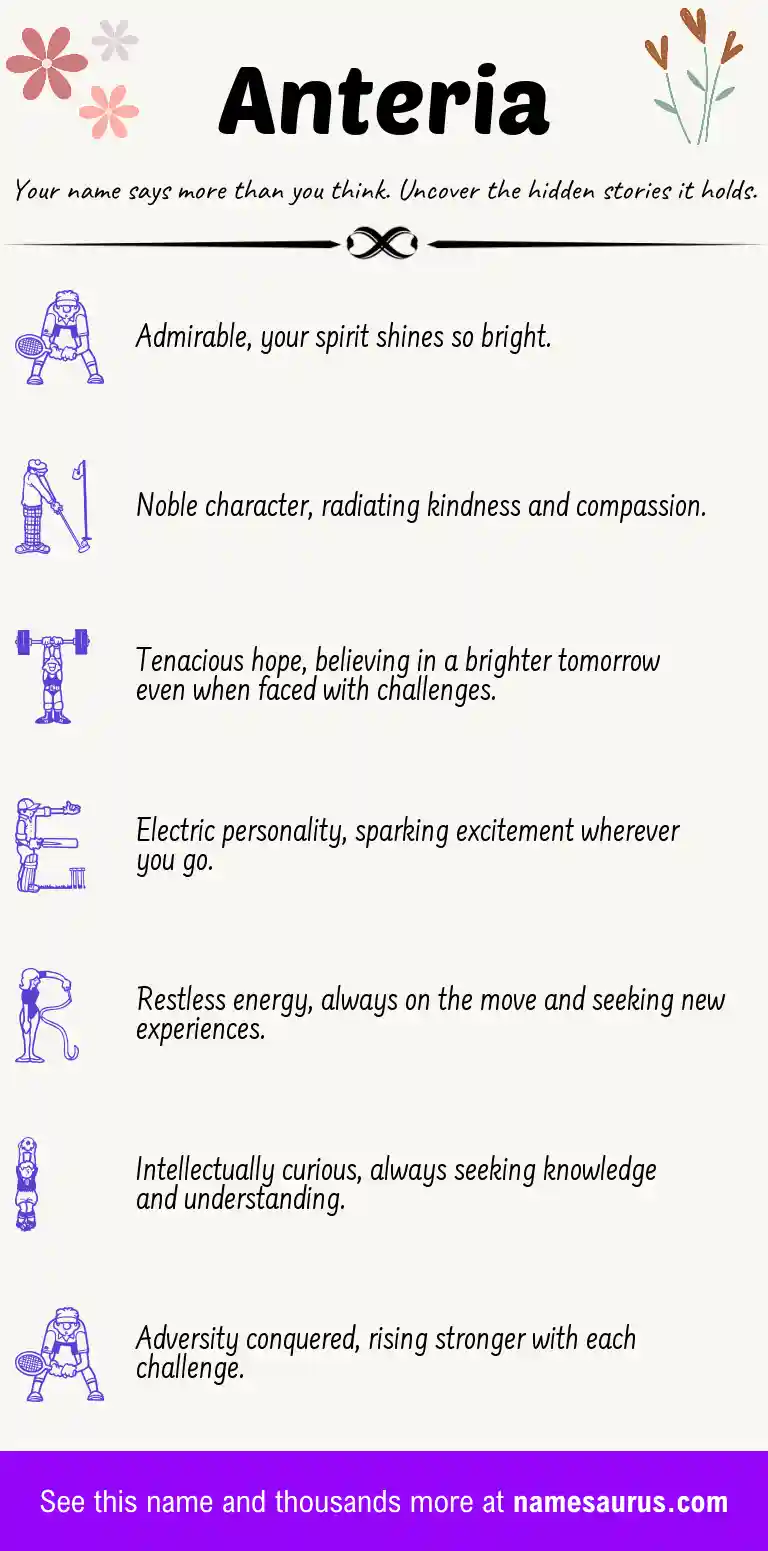 Acrostic poem about Anteria.