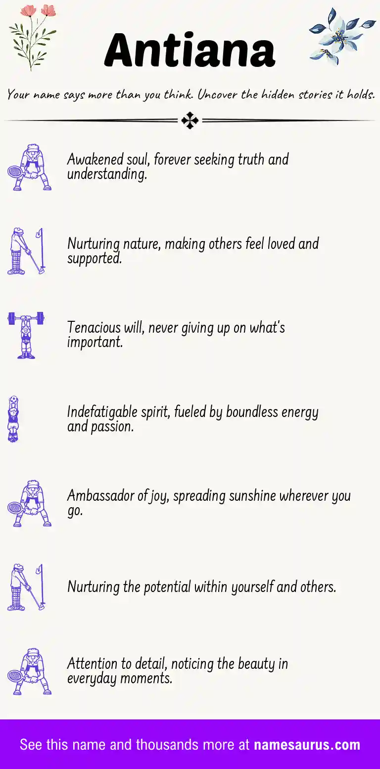 Acrostic poem about Antiana.