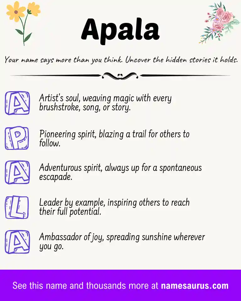 Acrostic poem about Apala.