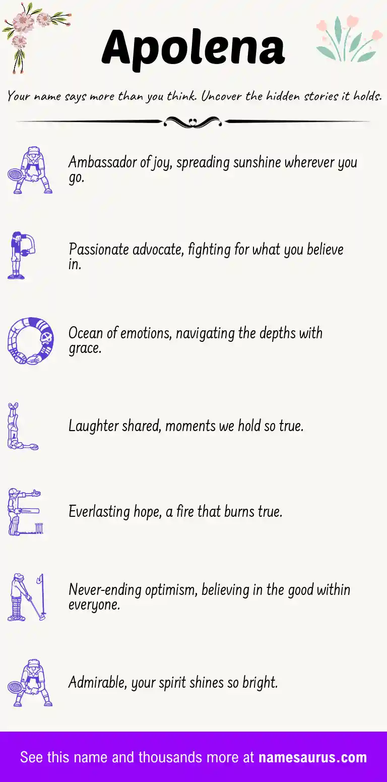 Acrostic poem about Apolena.