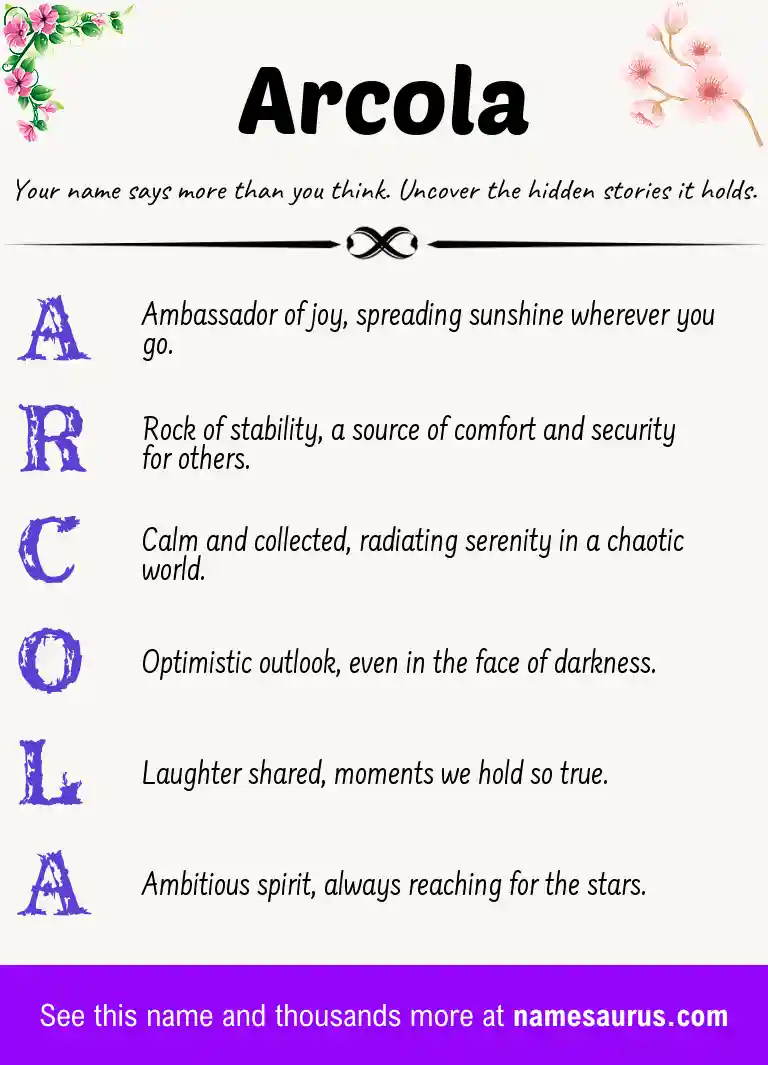 Acrostic poem about Arcola.