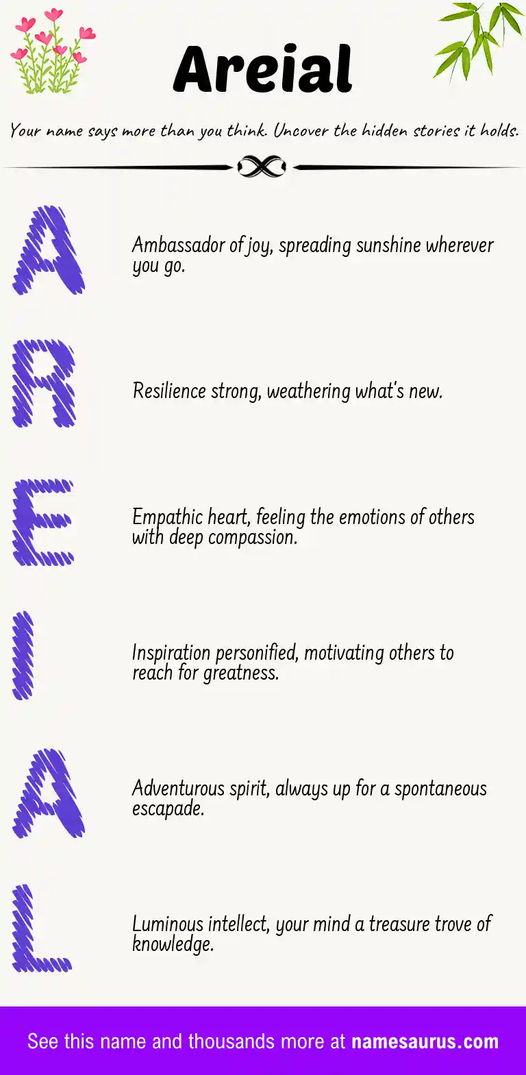 Acrostic poem about Areial.