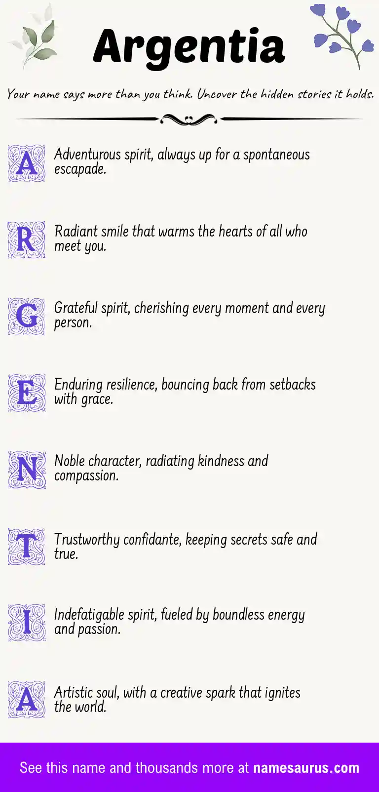 Acrostic poem about Argentia.