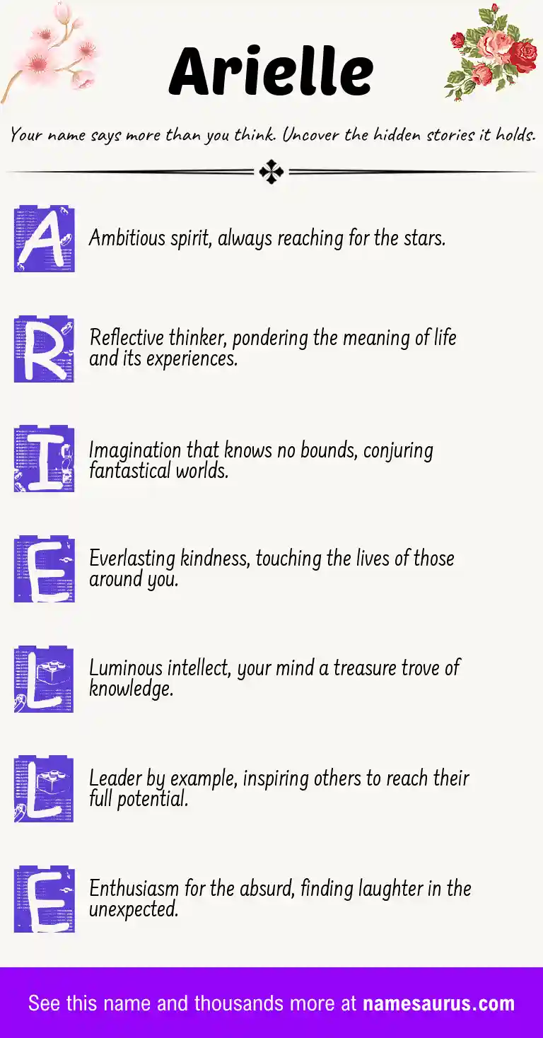Acrostic poem about Arielle.