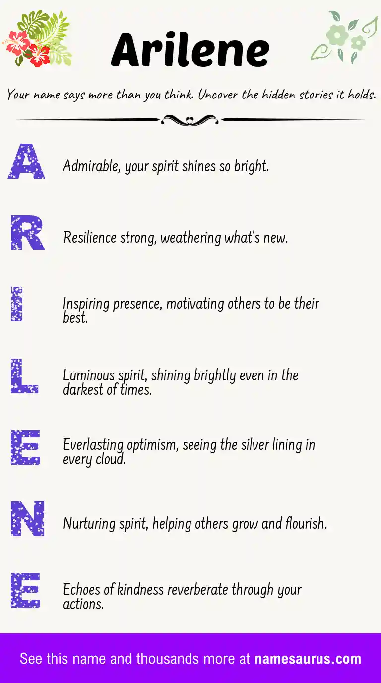 Acrostic poem about Arilene.