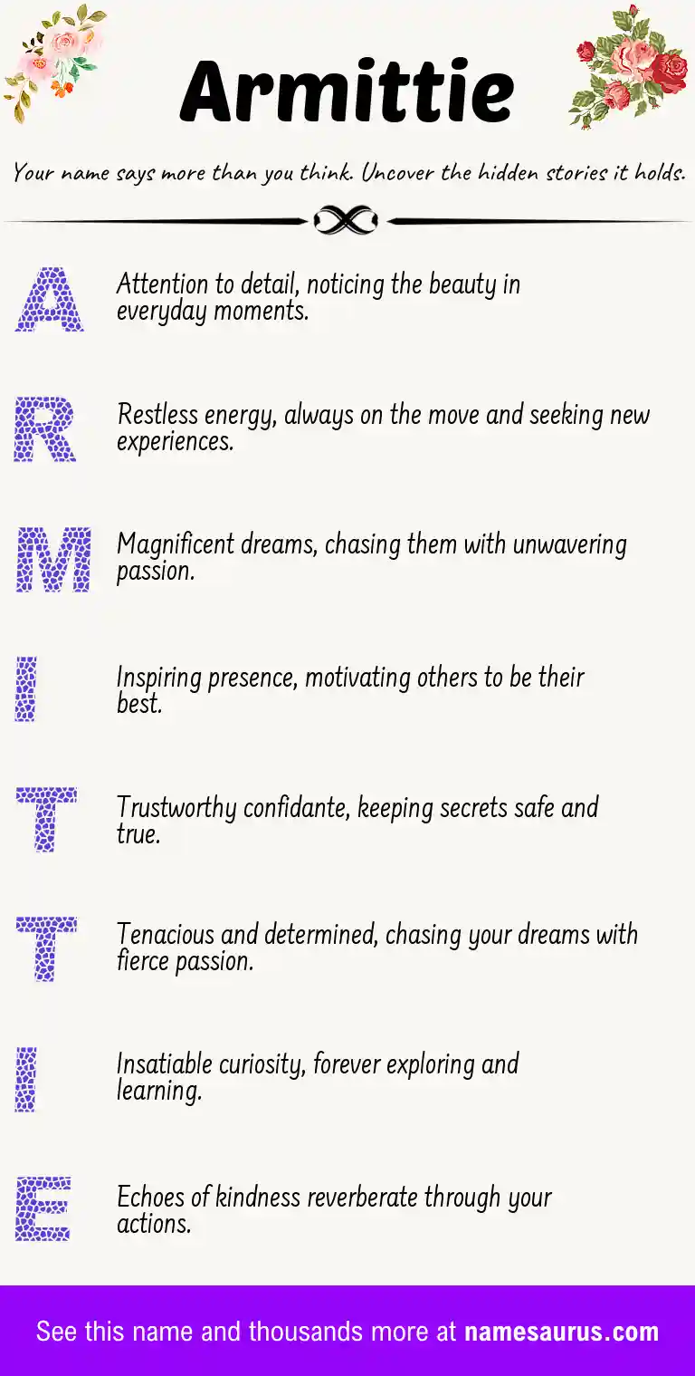 Acrostic poem about Armittie.