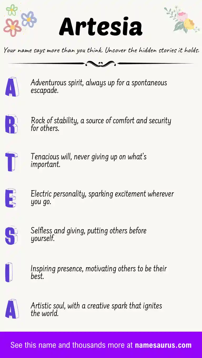 Acrostic poem about Artesia.