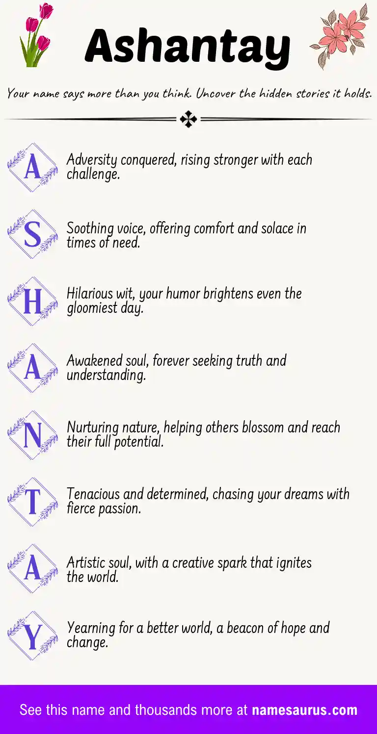 Acrostic poem about Ashantay.