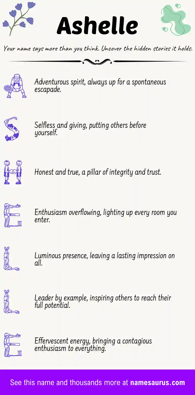 Acrostic poem about Ashelle.