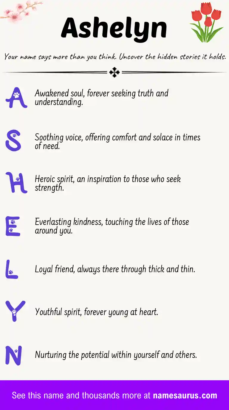 Acrostic poem about Ashelyn.