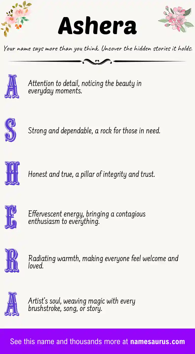 Acrostic poem about Ashera.
